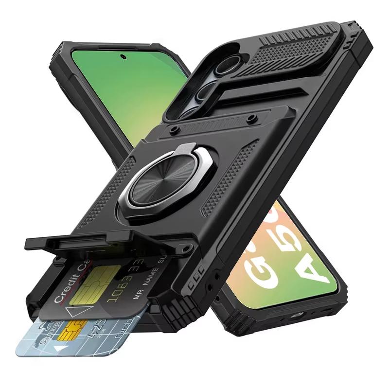 Magnetic Rotated Ring Kickstand Phone Cases For Samsung Galaxy A56 A36 A16 A55 A35 A15 A14 5G A26 Case Shockproof Wallet Cover