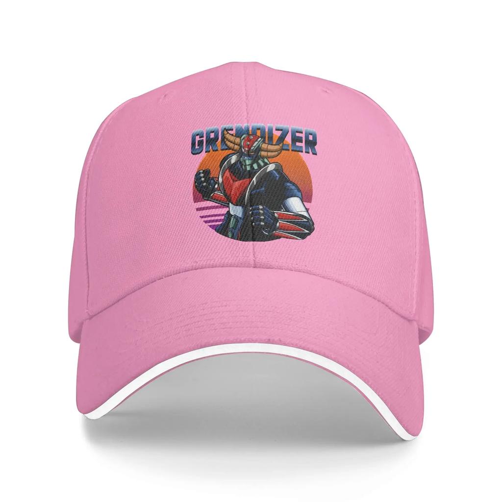 Summer UFO Robot Grendizer Baseball Cap  Kpop Rock Fashion Design Sun Trucker Hat Couple Women Adjustable Baseball Caps