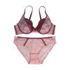 New sexy embroidered underwear women's splicing lace comfortable soft steel ring bra gather top support bra