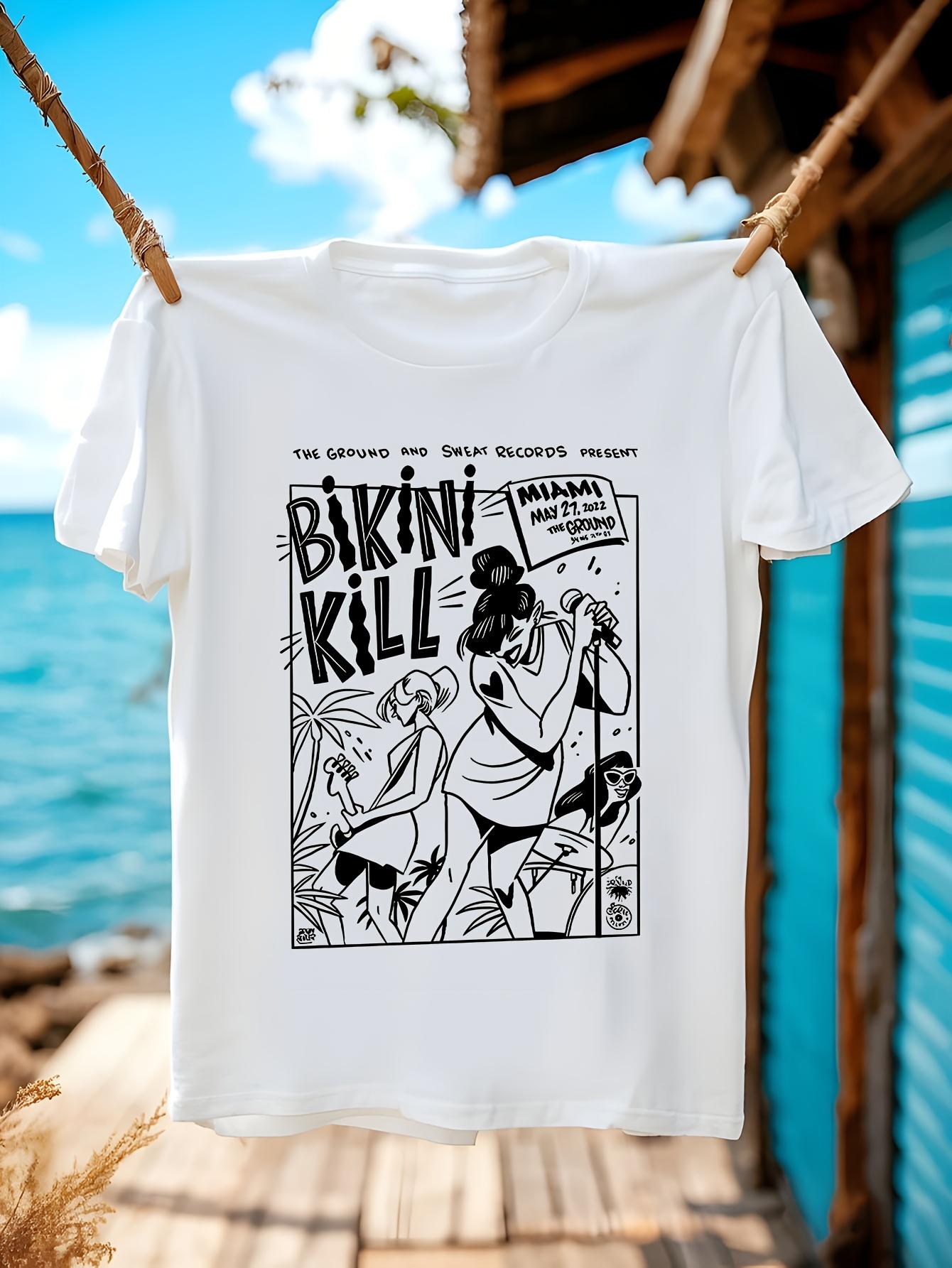 Vintage Bikini Kill Graphic Tshirt White Cotton Crew Neck... XXL