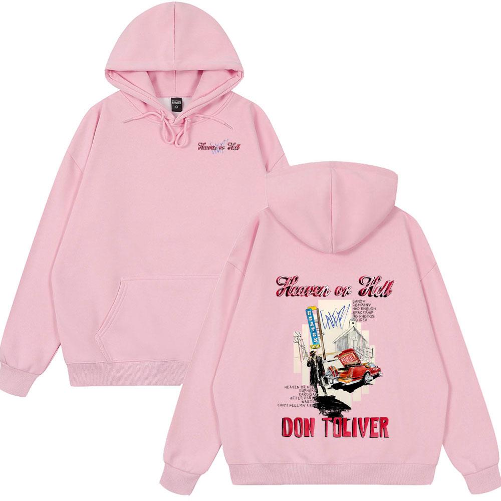 Raper Don Toliver Album Heaven or Hell 2025 Bluza z kapturem Męska Damska Moda Hip Hop Długi Rękaw Top Zimowy Styl Oversize Streetwear