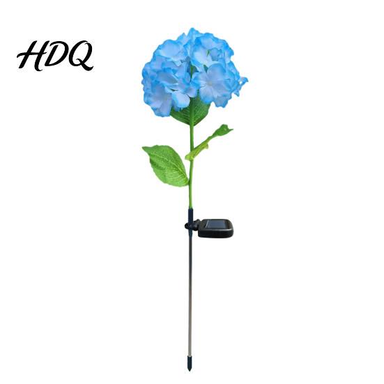 Solar Powered Garden Lights Fairy Hydrangea Light LED Outdoor Stake Lights Waterproof Decorative Tree Artificial Flower Light for Path Yard