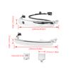 Car Outside Door Handle Set 80640‑CA012 ABS Silver Replacement for  Rogue Murano 80640‑CA012 Car Door Handles