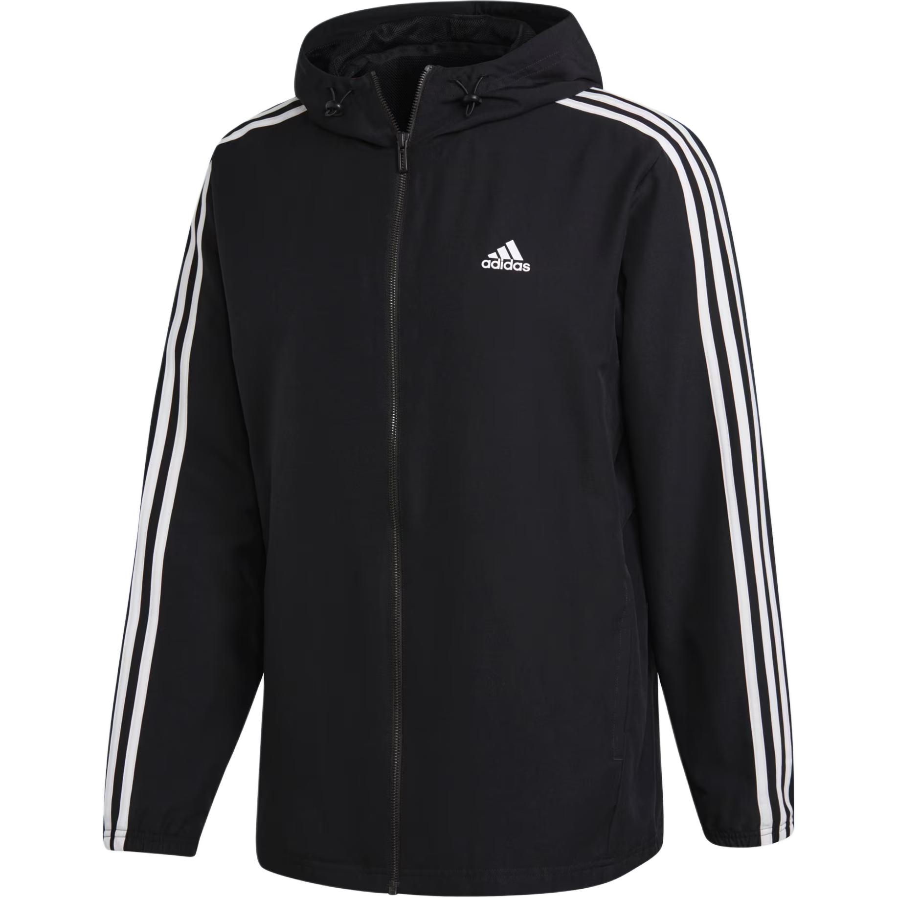 

Adidas Sport Casual Striped Jacket Men Jacket Black BQ6456 M