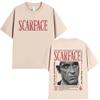 Gangsters Movie Scarface T-shirt Tony Montana Al Pacino T-shirt Men's Women Clothing Vintage Gothic Oversized T Shirt