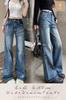 MITOTOMI Women's Wide Leg Bootcut Bell-Bottom Flared Denim Pants (JP, Alphabet, S)