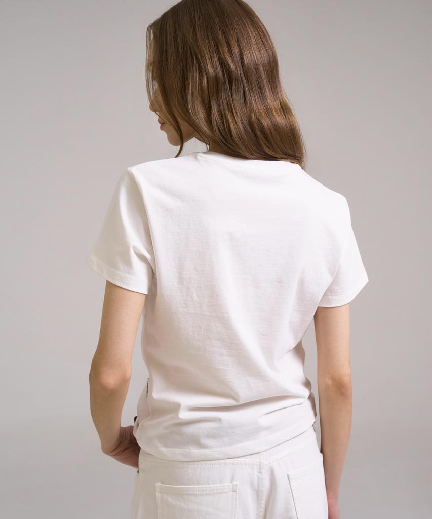 SSIN AND LEE Dart T-Shirt White
