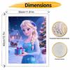 Disney Ice Queen Winter Scene Oil Painting Hand Painting Art Kit Coloring Painting Handmade Diy Home Decoration Gift