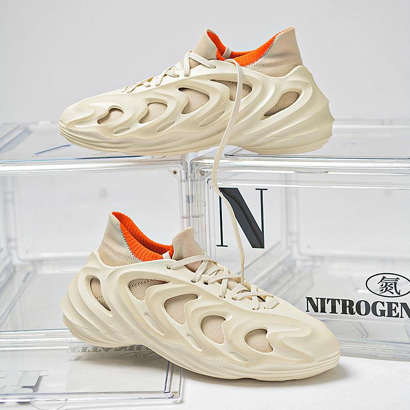 

Large size new coconut shoes summer men s shoes new breathable sports and leisure shoes versatile shoes 48 бежевый