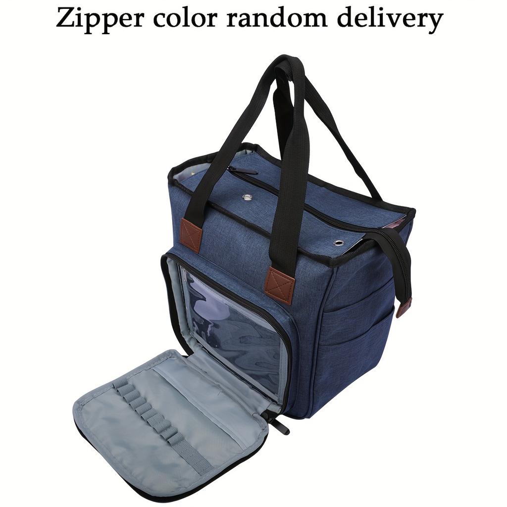 1pc Knitting Yarn Organizer, Knitting Bag Organizer, Yarn Storage Bag, Large Capacity Crochet Tote Portable Bag For Yarn