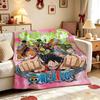 Luffy'S Straw Hat Pirates Pattern Flannel Blanket Soft Comfortable Throw Blanket For Camping Travel Home Decor Christmas Gift
