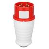 Industrial Plug IP44 Waterproof Prevent Aging Red 5 Pin CEE Socket Connector for Camping Caravans 16A 220‑380V