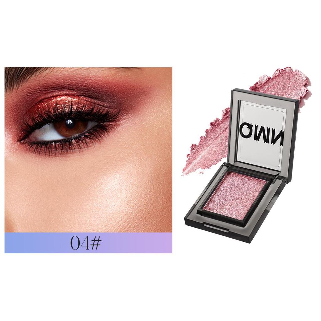 QMN Starry Night Pudră de fard de pleoape pentru evidențiere într-o singură culoare, evidențierea culorii perlate, în curs de dezvoltare, mătăsos de durată