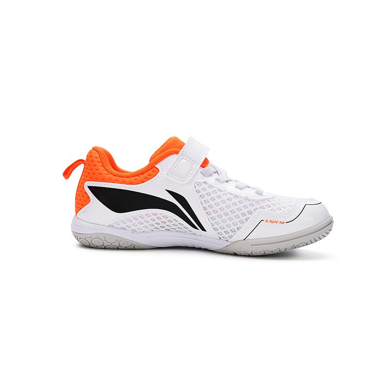 Li Ning Table Tennis Series Fashion Training Shoes Kids Sneakers White Fluorescent-Orange Black APPV019-5