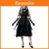 Gotický kostým nevěsty duchů pro Halloween Cosplay s tylovou sukní a doplňky pro ženy