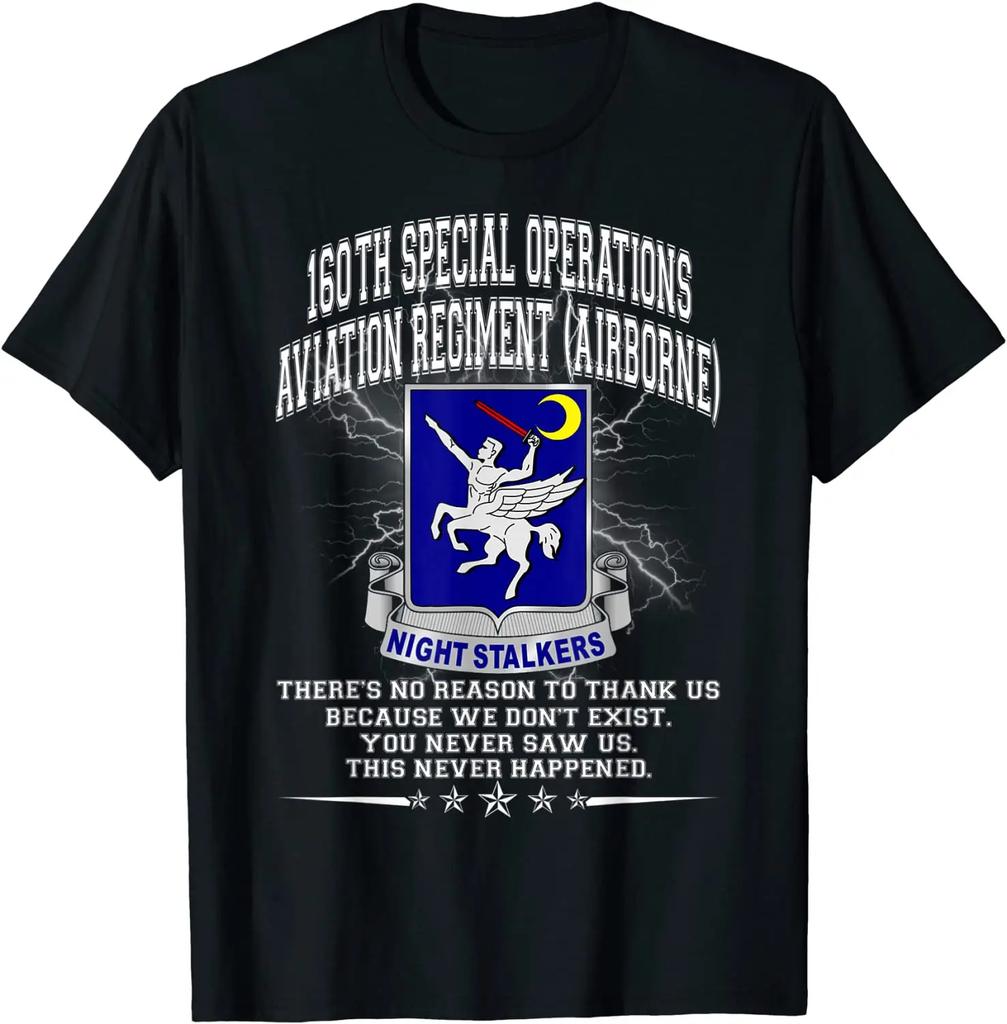160th Special Operations Aviation RegiUnisext Unisex TShirt Short Sleeve Casual 100 Cotton ONeck Summer TShirt