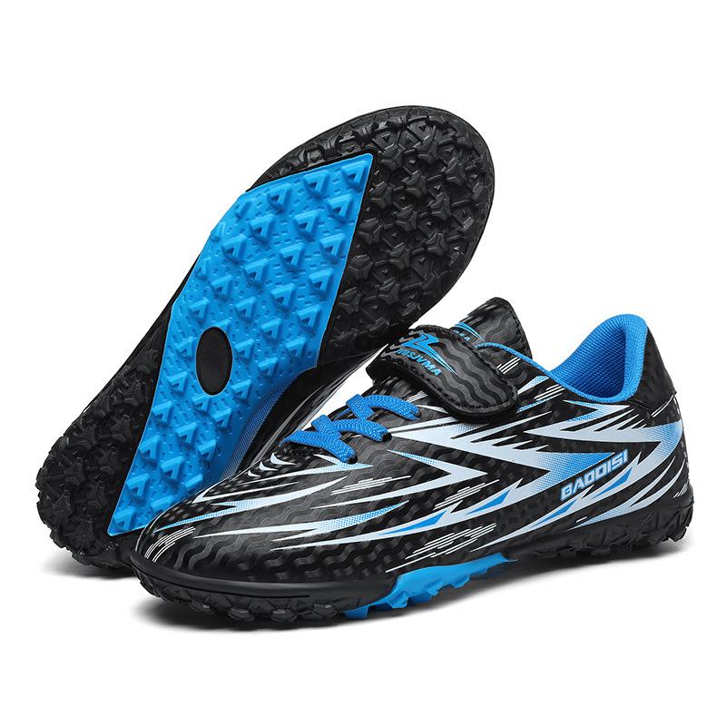 Summer Teen Low Top Velcro Soccer Shoes Older Kids Game Spike Breaking Nails Training Soccer Shoes
