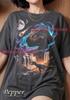 T-Rex Dinosaur Lover Prehistoric Wildlife Comfort Colors® Tshirt, Cosmic Galaxy Meteor Waterfall Nature Vintage Bootleg 90s Graphic Tee