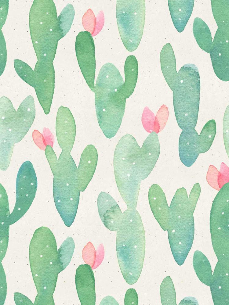 Waterproof Cactus Peel And Stick Wallpaper Removable For Lockers Green/Pink Vinyl Self Adhesive Wallpaper Kidroom Home Decorate