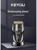 KY69 Dual-Layer USB Electric Bald Shaver with LCD Display