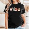 Women's Lips Letter Printed Loose Round Neck Short Sleeved T-shirt for Women Shirt