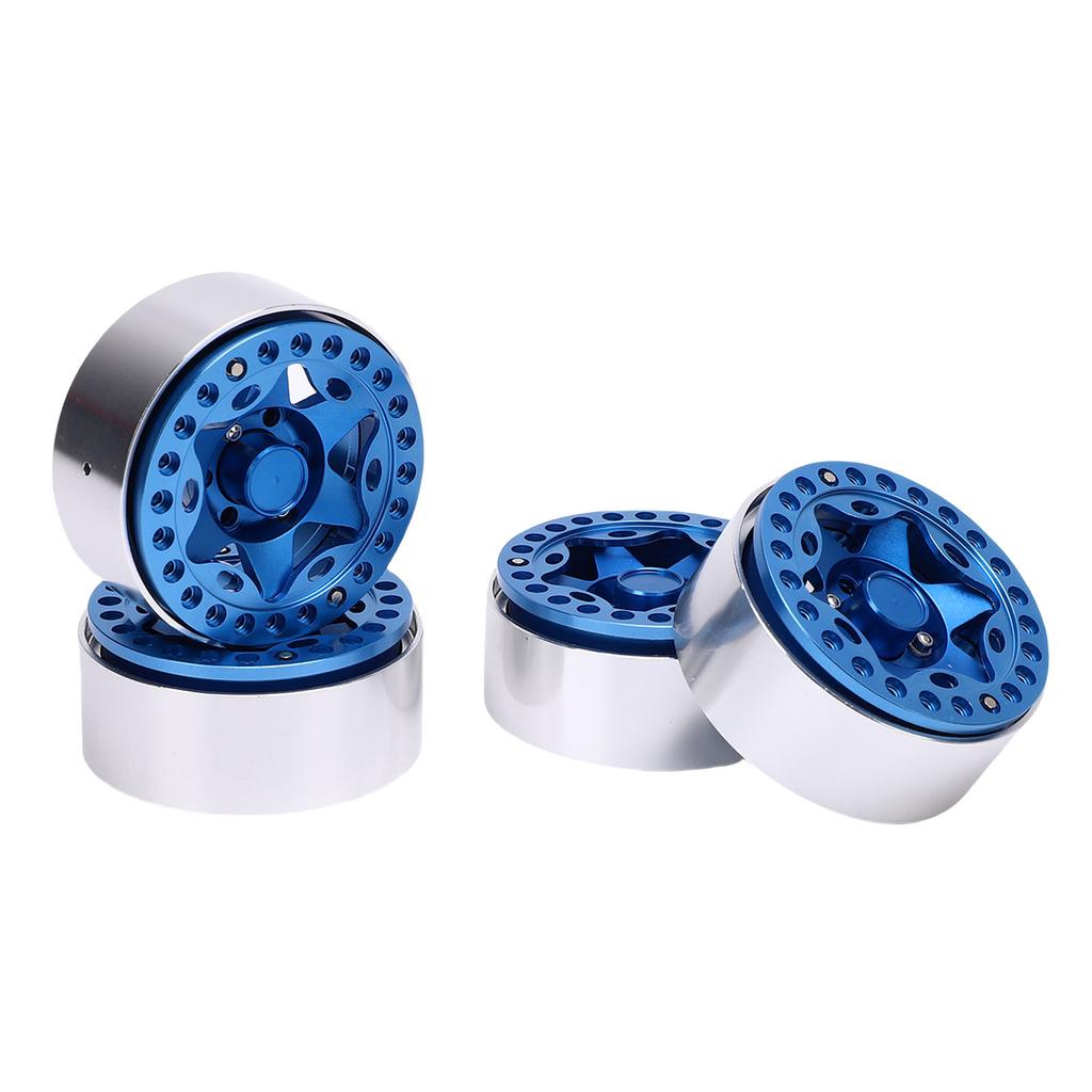 4pcs 1.9 Inch Beadlock Wheel Rim Hub Aluminum Alloy RC Wheel Hub for 1 10 RC Crawler Upgrade Accessories Imitation VP