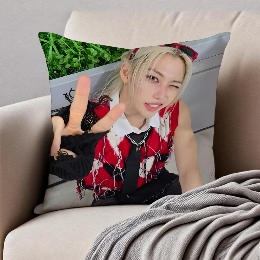 Felix Pillow Character Decor Cushion Cushion Cover Pillowcase Anti-Dustmite Invisible Zipper Short Plush Sofa Cushion