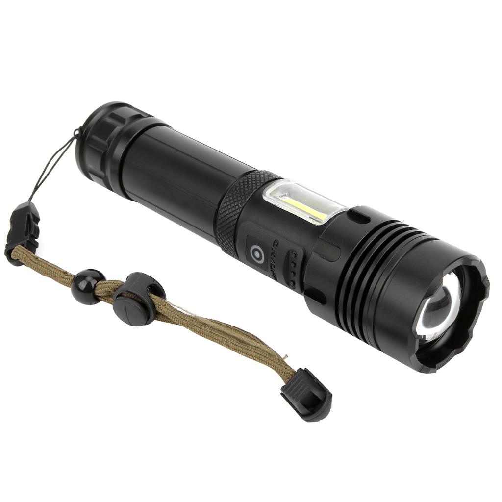 XHP70+COB Rot- und Weißlicht Starke Helligkeit Zoom Taschenlampe Lade-Taschenlampe Ausrüstung