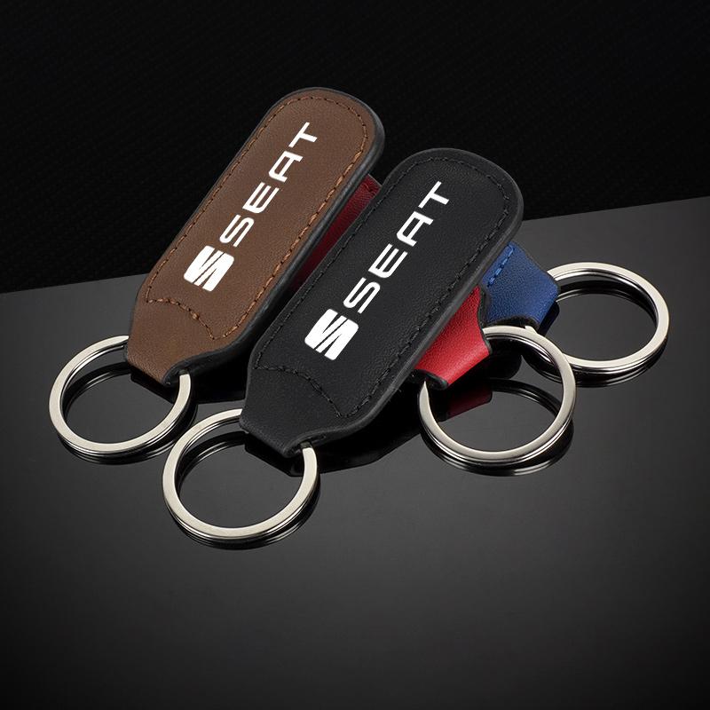 Car Emblem Keychain Anti-loss Keyring Pendant Gifts For Seat Leon FR FR+ Cupra Ibiza Altea Formula Racing Alhambra Accessories