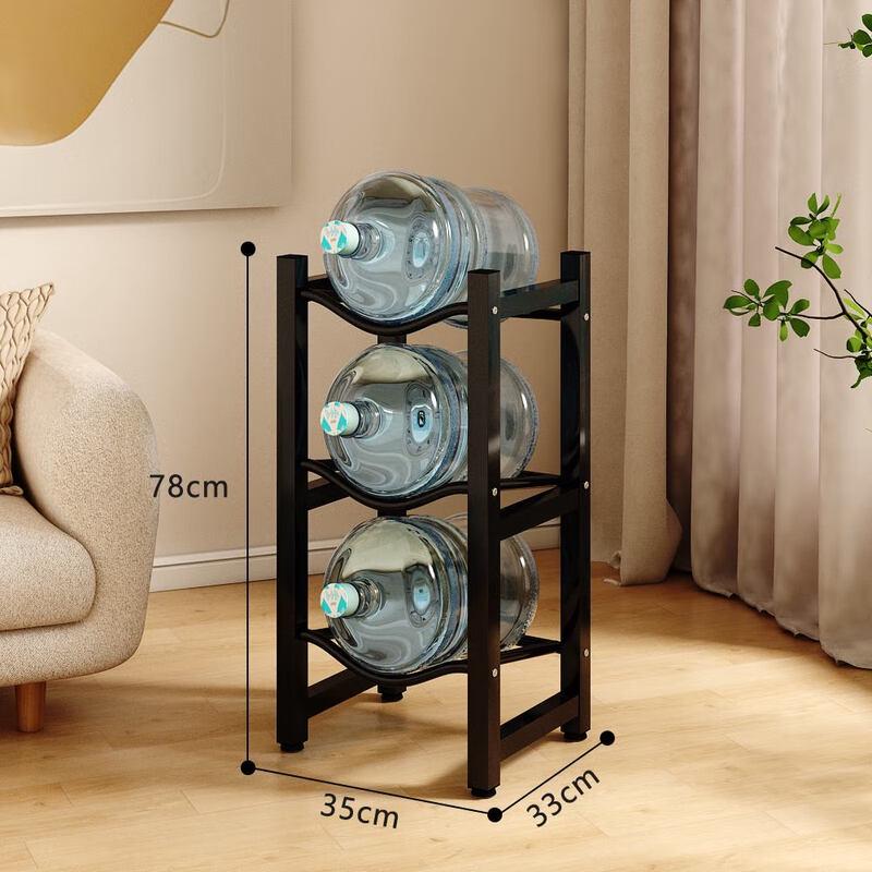 

3-Tier Wooden Water Jug Storage Rack