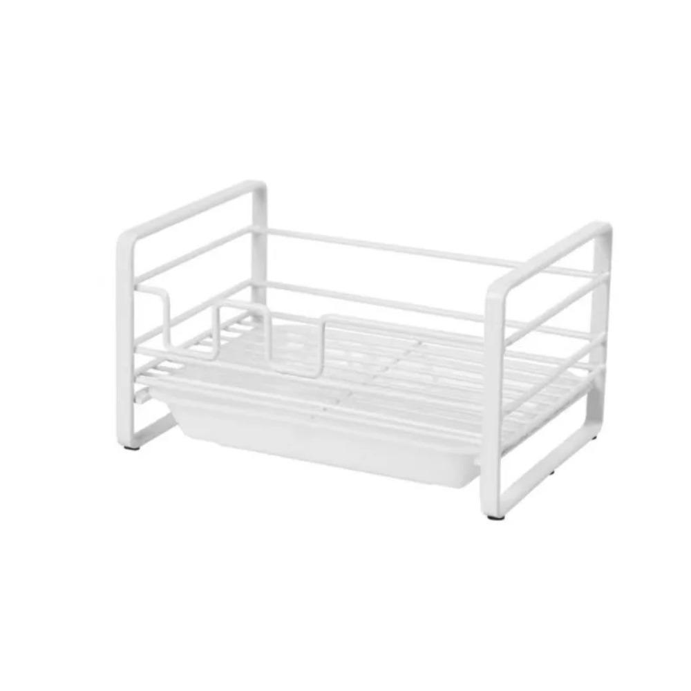 Multifunctional Drainer Drying Rack Metal with Removable Drain Pan Soap Holder Storage Rack Kitchen