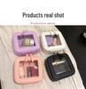 Bolsa de Maquillaje Transparente Compacta 2024 - Estuche Duro Portátil para Almacenamiento de Cosméticos