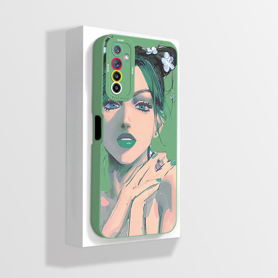 For Realme 6 Pro RMX2063 Case Realme 6 RMX2001 Phone Case Aesthetic Cartoon Astronaut ShockProof Soft Silicone Back Cover Fundas