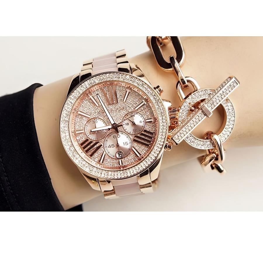 Michael Kors MK6096 Wren Ladies Rose Gold Watch