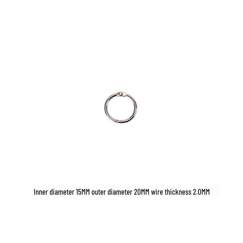 

15mm Iron Book Binding Rings for Loose Leaf and DIY Projects