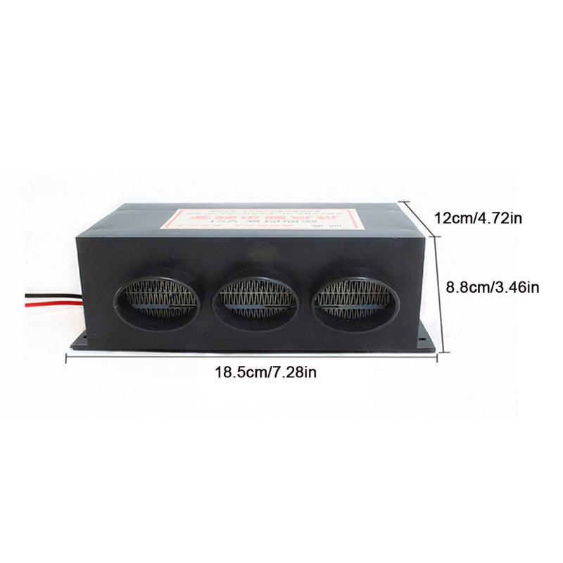 800W 3 Port Car Heater Defroster 12V 24V Universal Car Truck Heater Automotive Air Heater Auto Heater Defroster Electric Fan