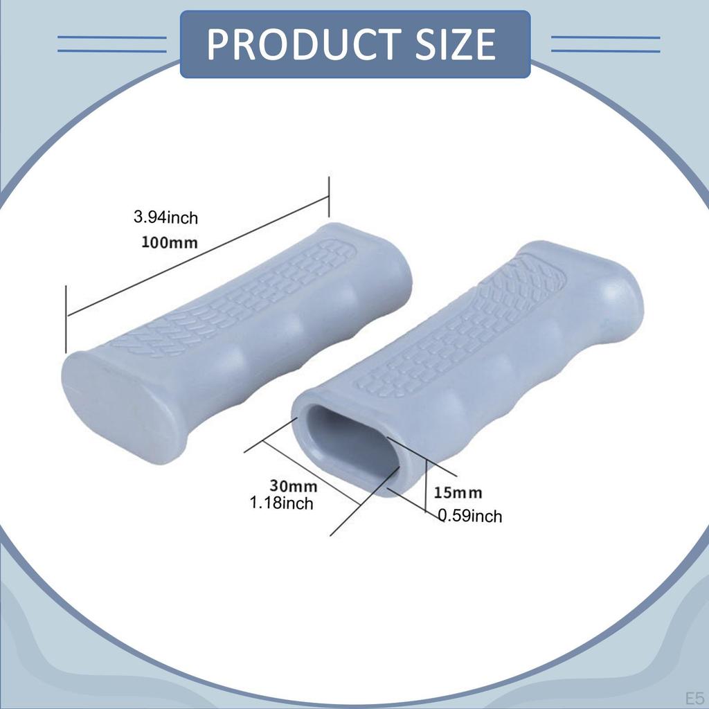 2 Stück Rollstuhl Handgriffe Ersetzen Ersatzteile für Transportstuhl