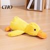 Non-toxic Dog Chew Toy Toys Duck Shape with Sound Soft Waffle Fabric Safe Odor-Free Interactive Stress Relief Plush for Home Soothing