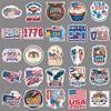 50 USA Bicentennial Independence Day Waterproof Stickers - for DIY, Computer, and Luggage Decoration.