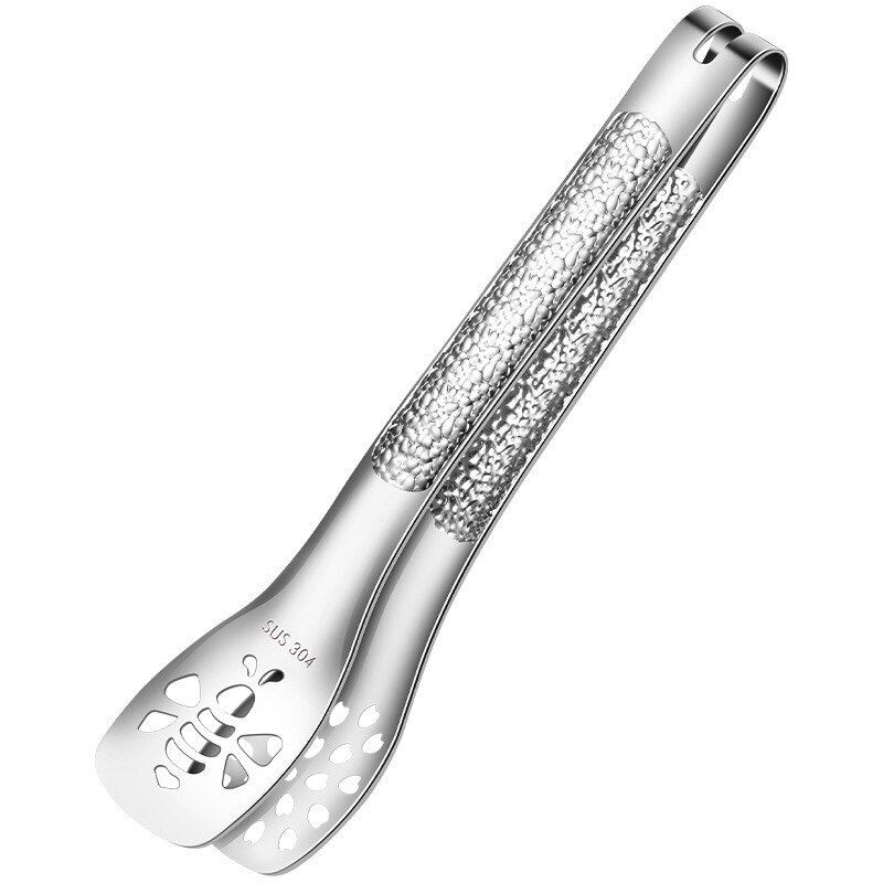 Thickened Food Tongs German-Style 304 Stainless Steel Tongs Bbq Tongs for Home Kitchen Steak Bread Grilling Tongs