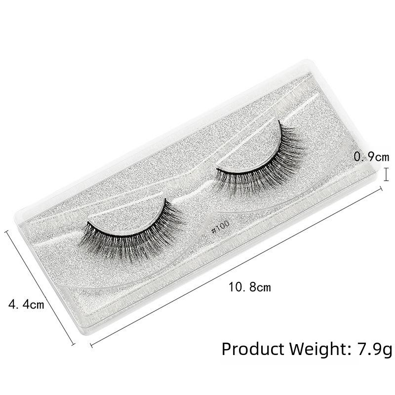 3D Imitation Mink False Eyelashes - Natural, Thick, and Three-Dimensional Style