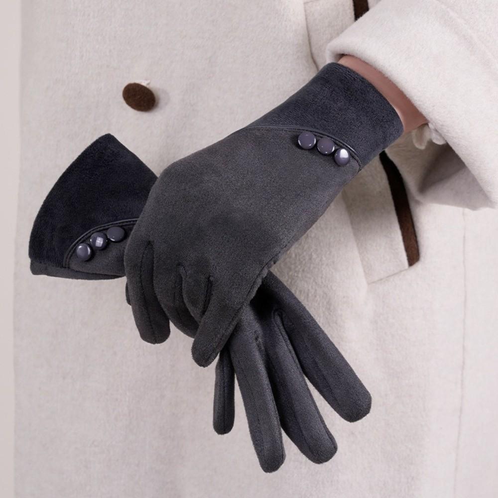 With Warm Lining Women's Warm Gloves Touchscreen Winter Gloves for Autumn Winter
