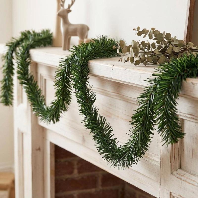 Pine Branch Binding Tape Flexible Wire Artificial Garland Ties for DIY Christmas Wreath Craft Stems Bendable Foliage Xmas Decor