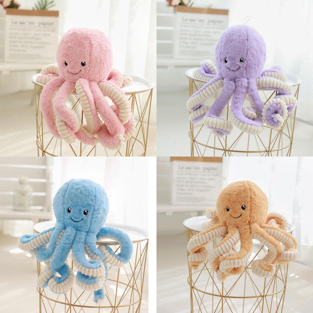 Adorable 15.7'' Octopus Plush Stuffed Toy Pillow For Kids And Home Decor
