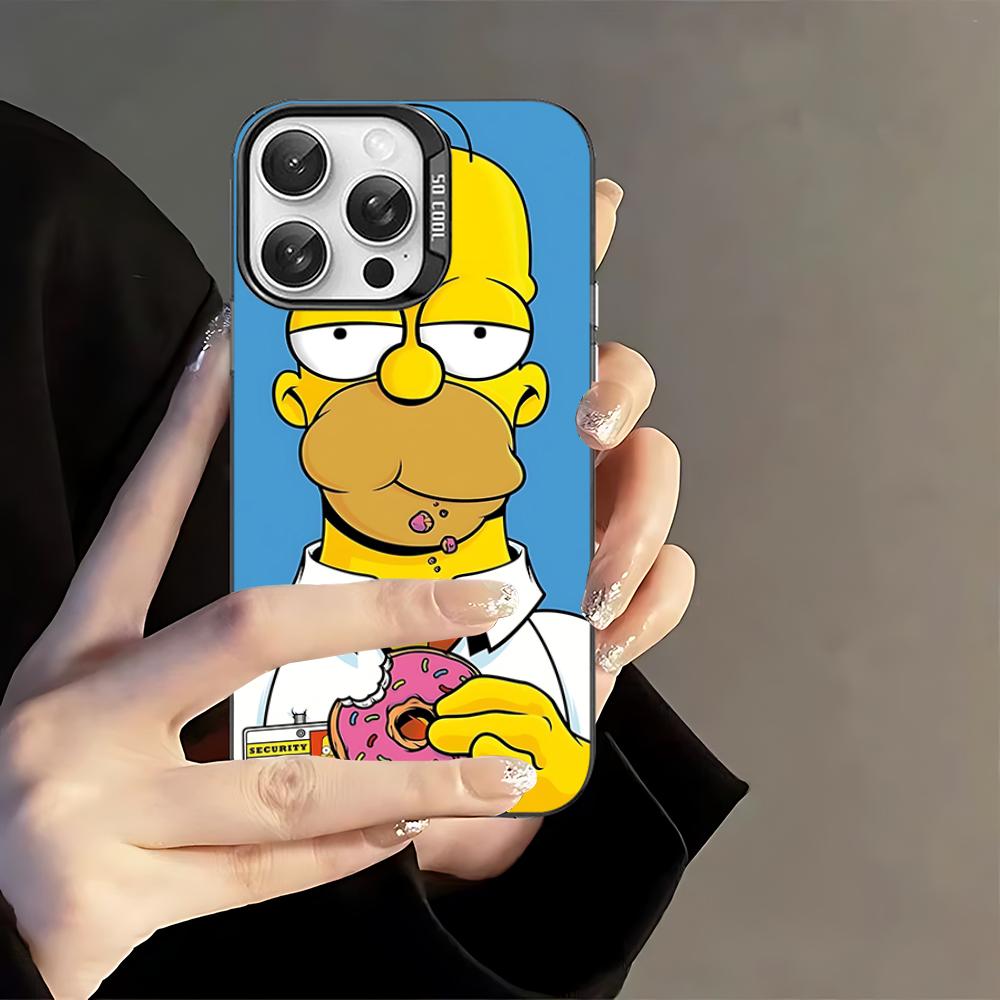 Classic American Animation The S-Simpsons Phone Case For IPhone 16 15 14 13 12 11 Pro Max X XR XSMAX 8 7 Plus Matte Shockproof