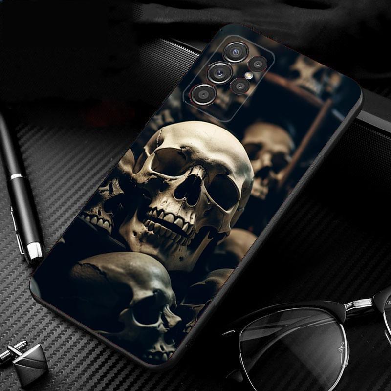 Skull Head Art Phone Case For Samsung S24 S23 S22 S21 S20 Ultra S20 S22 S21 S10E S20 FE S24 Plus