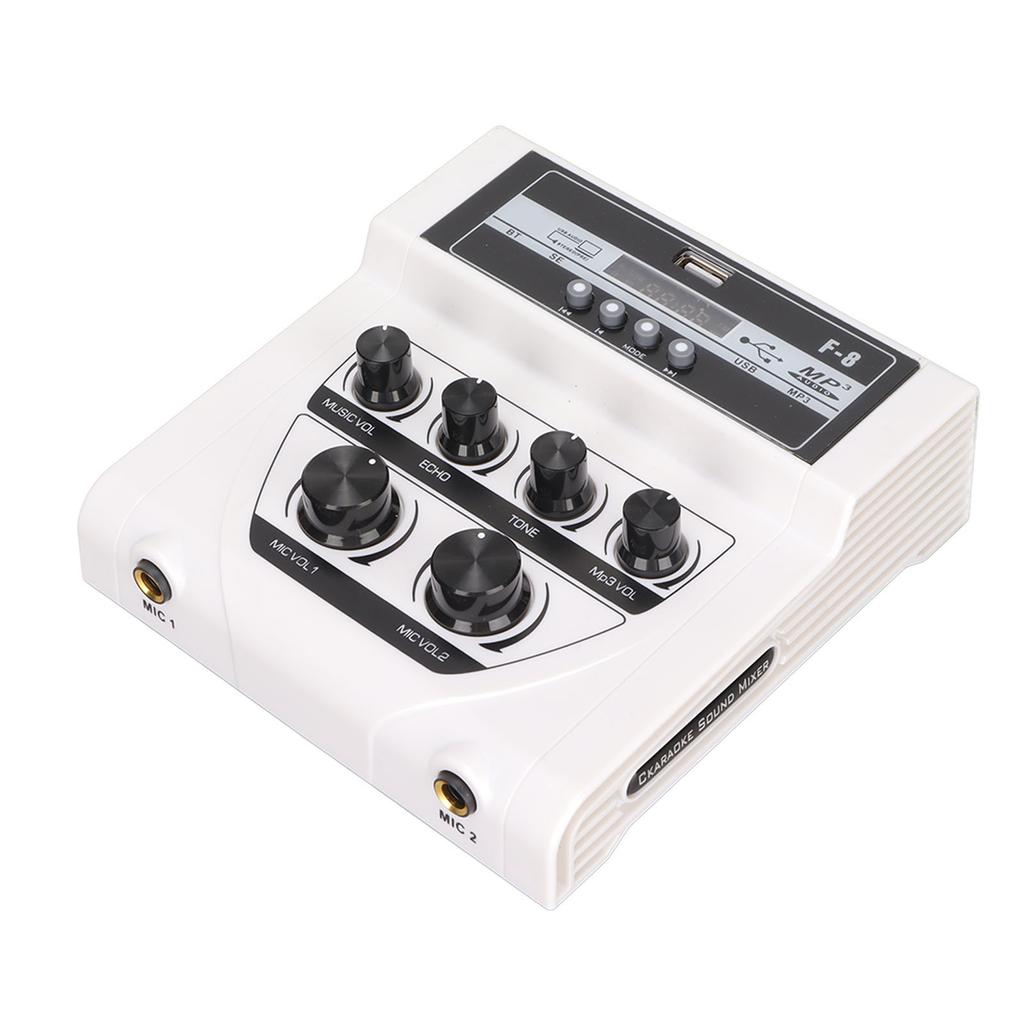 Mini Sound Mixer BT Recording MP3 Function Home Karaoke Stereo Mixer for TV PC Smartphone 100?240V