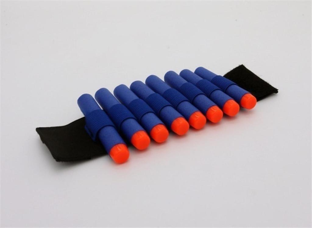 Toy Gun EVA Soft Bullet Wrist Strap Bomb Elastic Wrist Strap Accessory Bag for Children's Outdoor Play Store Plastic Toy Bullet