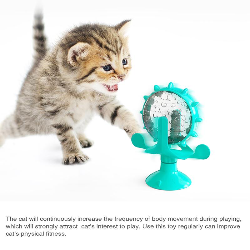 Dog Toys Cat Feeding Interactive Wheel Toys Pet Leaking Food Training Ball Slow Dog Cat Feeder Funny Dog Wheel Interactive Toy