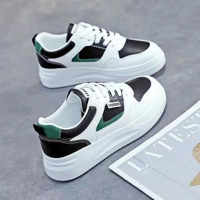 NEW Board Shoes Women's Sports Thick Sole Versatile Korean Version Ins Trendy Anti Slip White Shoes Women